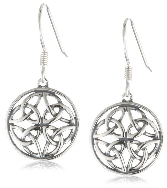 Celtic Knot Silver Earrings