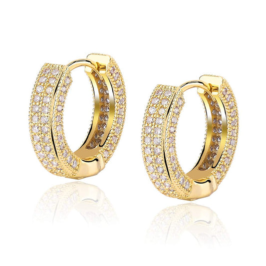 Dimond Hoop Earrings