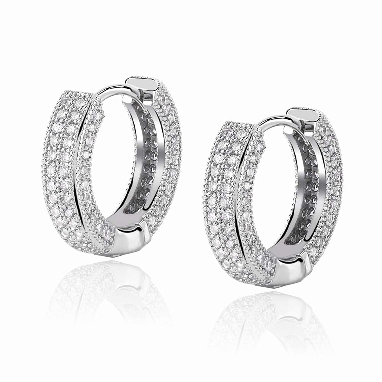 Dimond Hoop Earrings