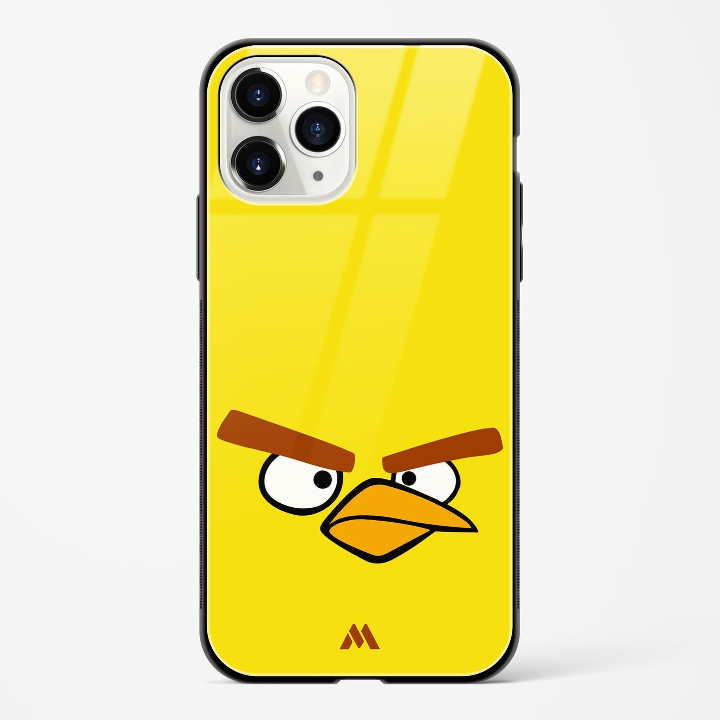 Angry Birds   Yellow Minimalist Glass Case Phone Cover