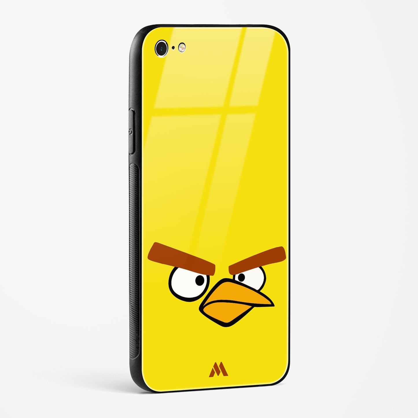 Angry Birds   Yellow Minimalist Glass Case Phone Cover