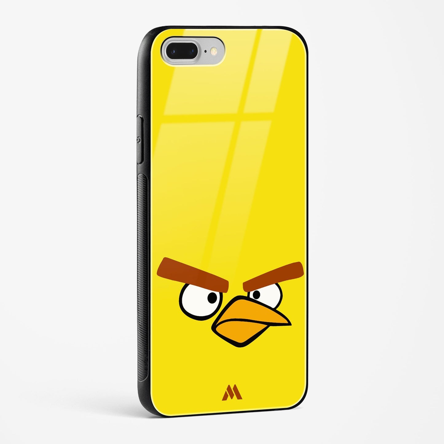 Angry Birds   Yellow Minimalist Glass Case Phone Cover