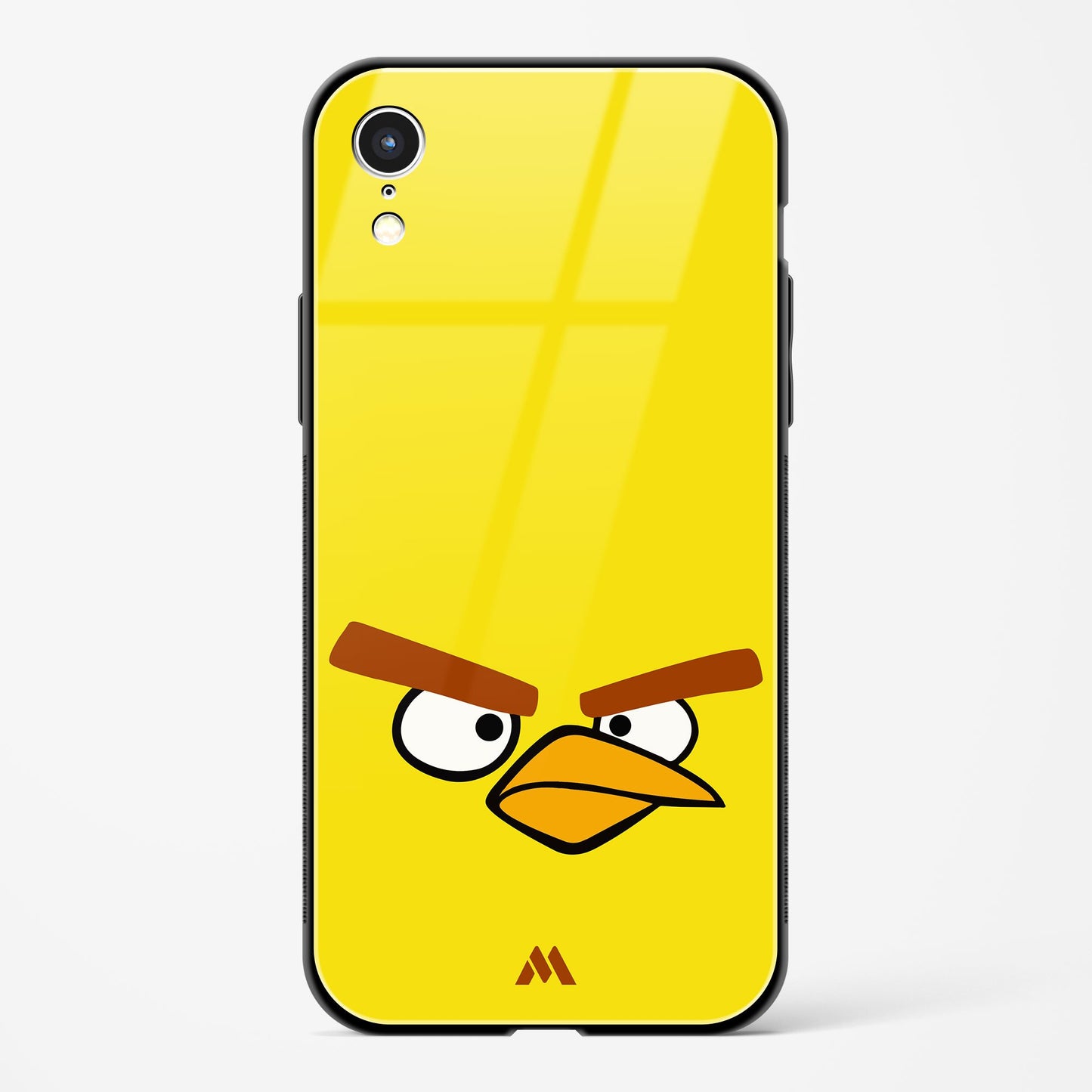 Angry Birds   Yellow Minimalist Glass Case Phone Cover