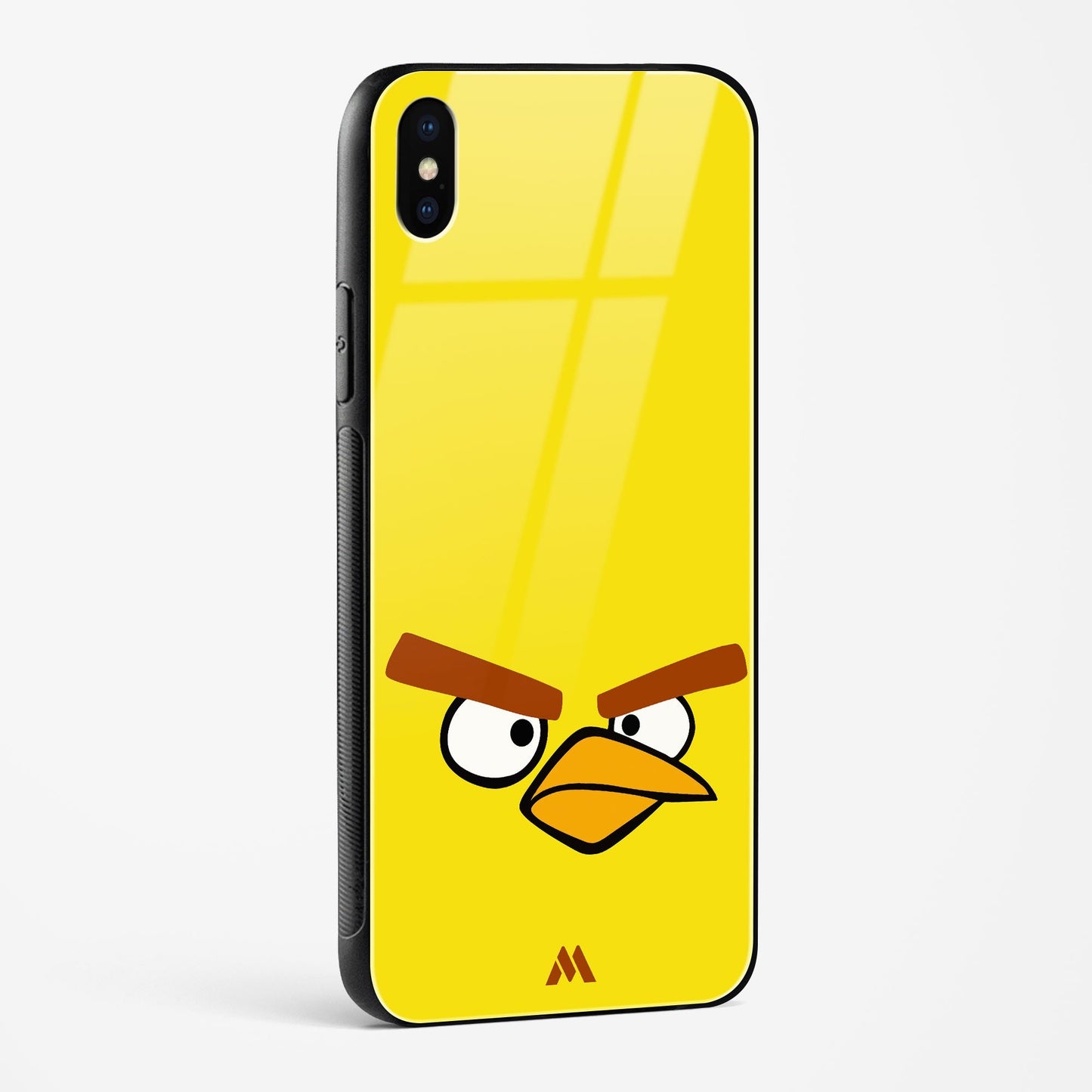 Angry Birds   Yellow Minimalist Glass Case Phone Cover