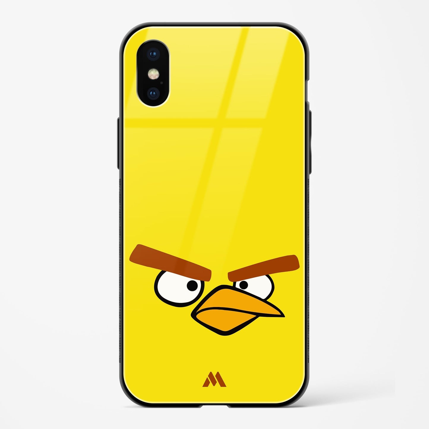 Angry Birds   Yellow Minimalist Glass Case Phone Cover