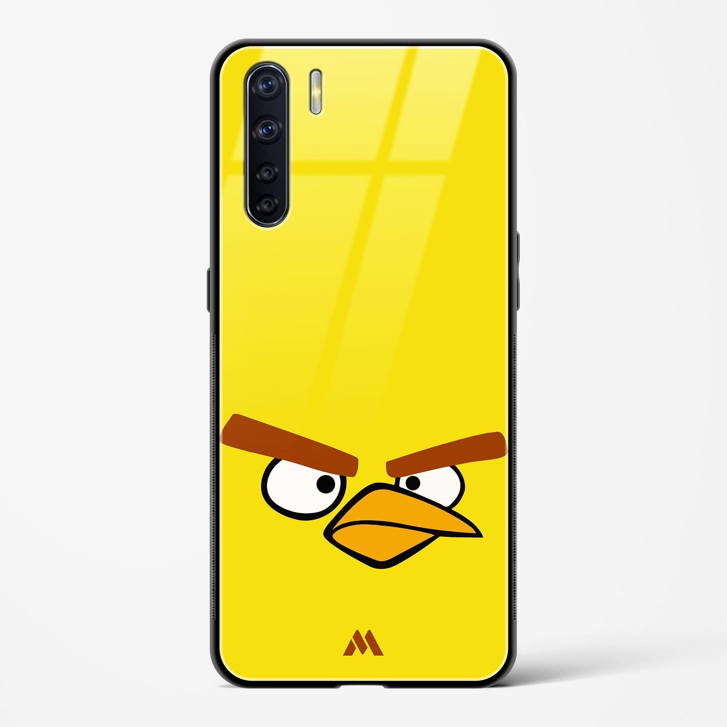 Angry Birds   Yellow Minimalist Glass Case Phone Cover