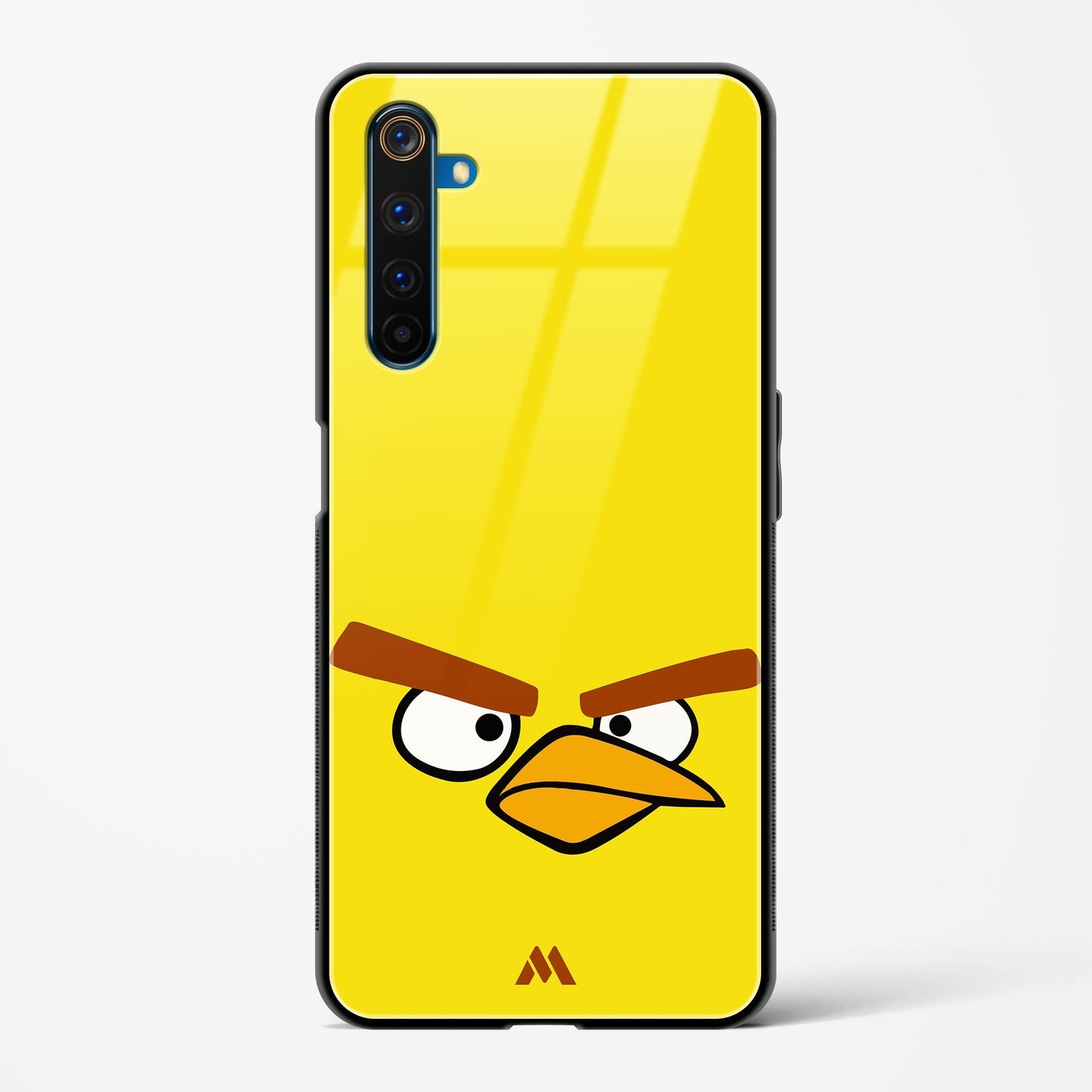 Angry Birds   Yellow Minimalist Glass Case Phone Cover
