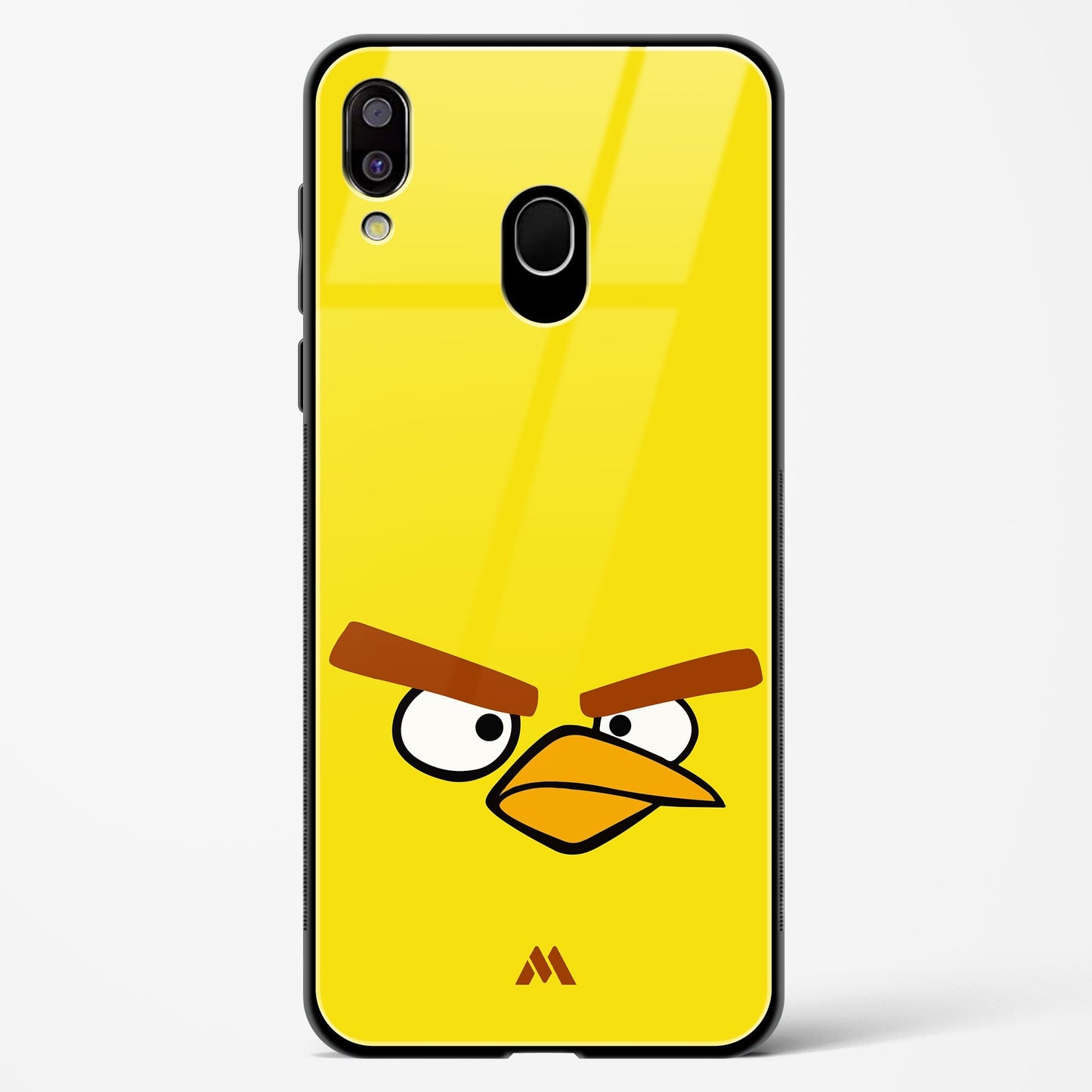 Angry Birds   Yellow Minimalist Glass Case Phone Cover