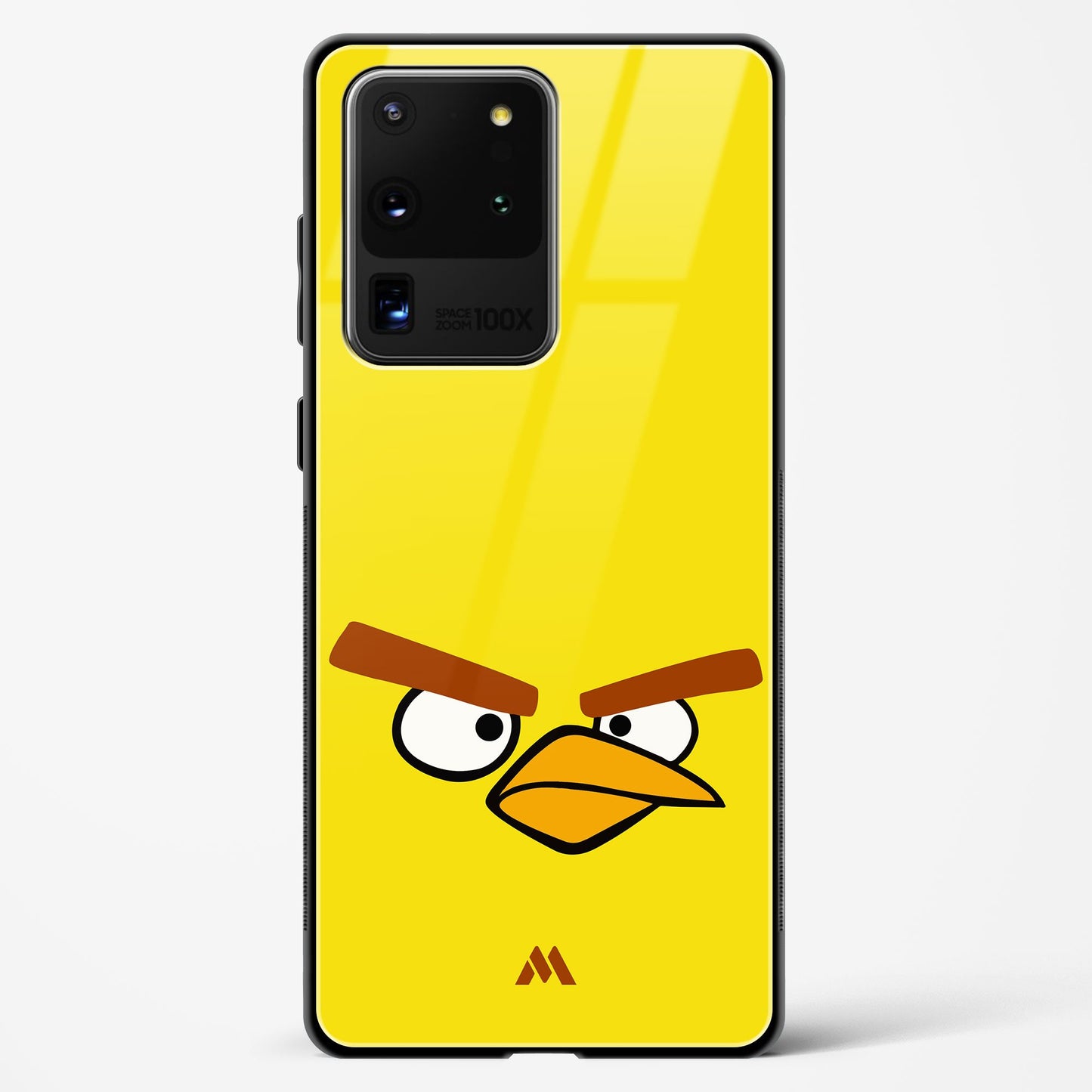 Angry Birds   Yellow Minimalist Glass Case Phone Cover