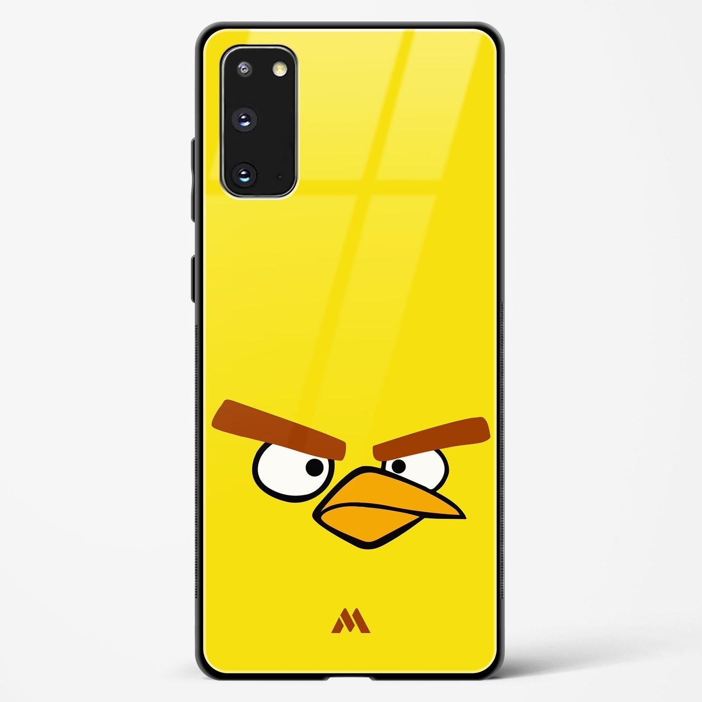Angry Birds   Yellow Minimalist Glass Case Phone Cover