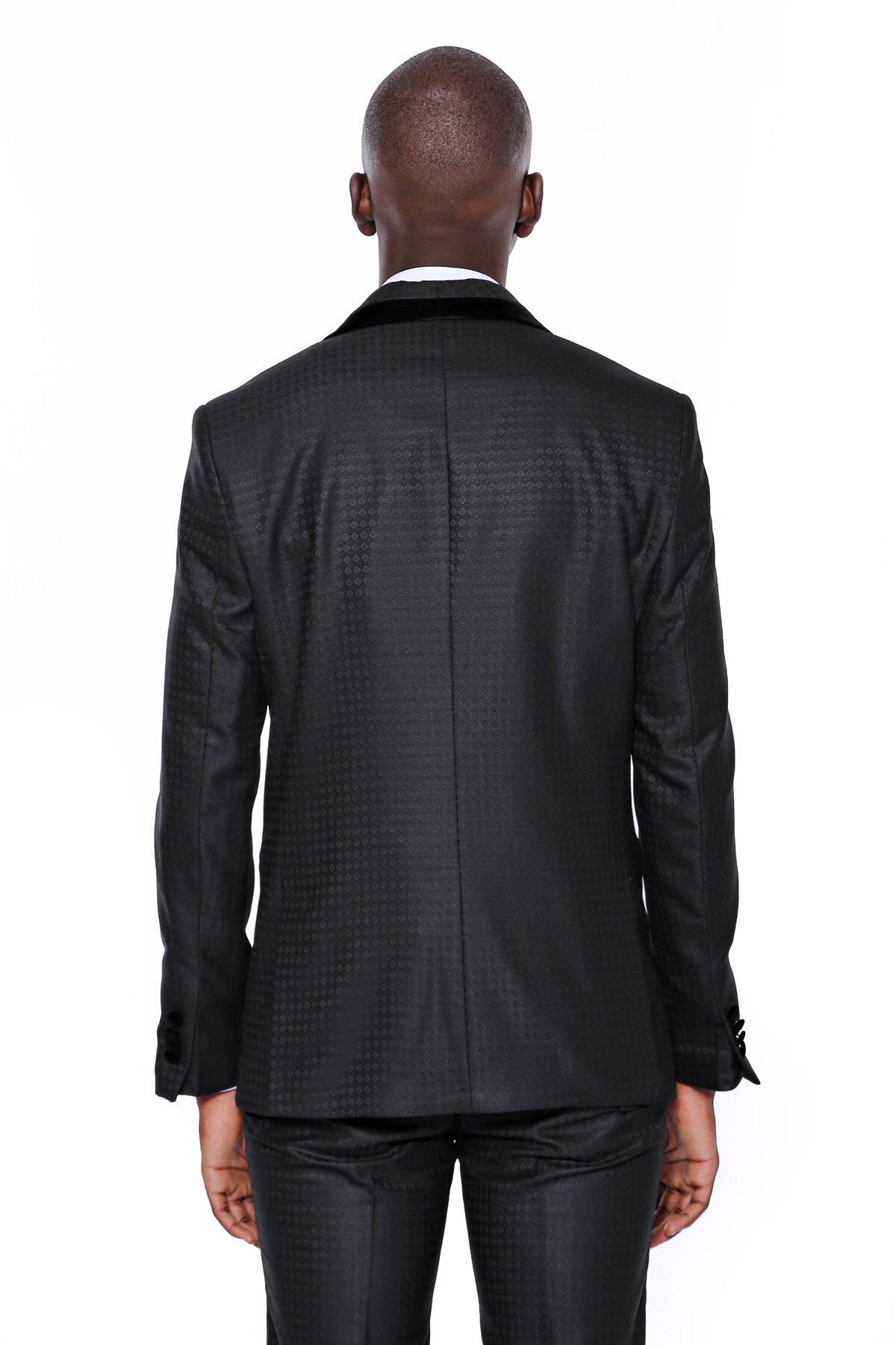 3-Piece Lapel Patterned Suit