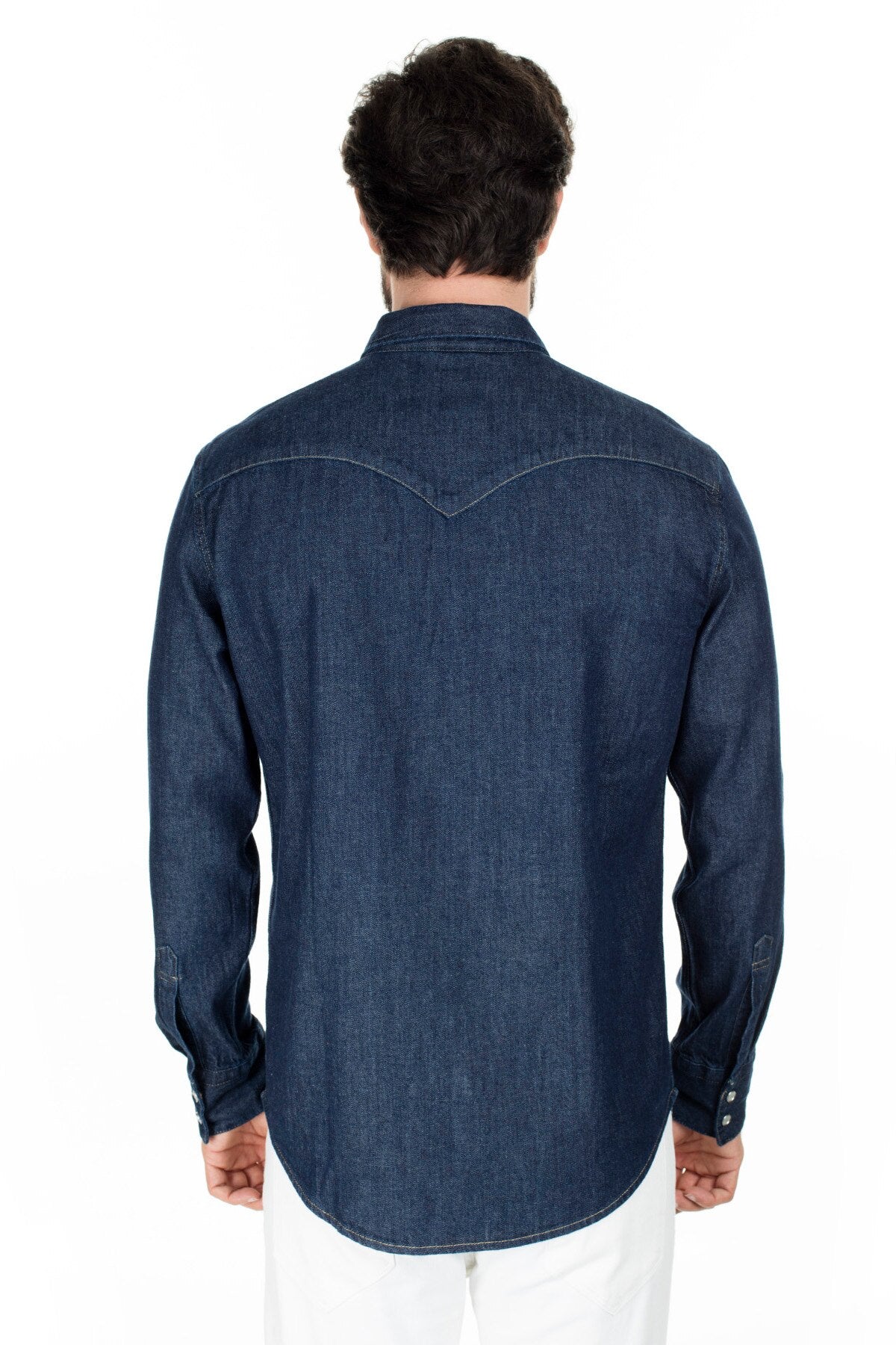 Denim Silk Shirt